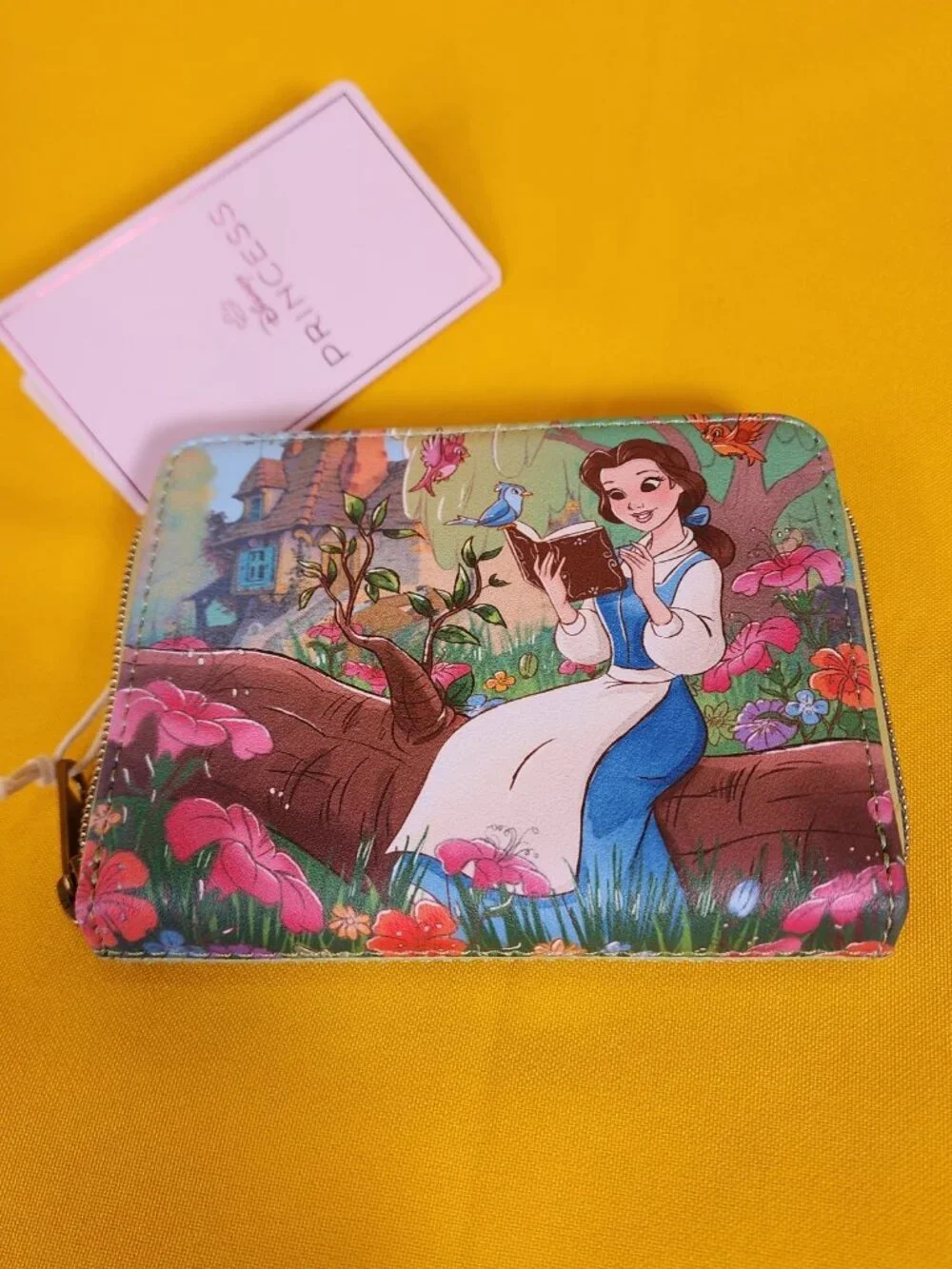 Loungefly Disney Princess Beauty And The Beast Belle Reading Books Zip Wallet